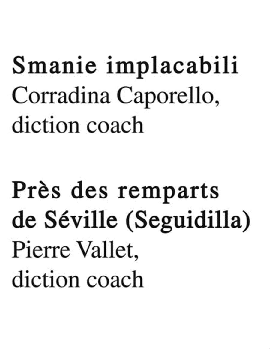 Diction Coach – G. Schirmer Opera Anthology (Arias for Mezzo-Soprano) Mezzo-Soprano Voice scores gallery preview page 6