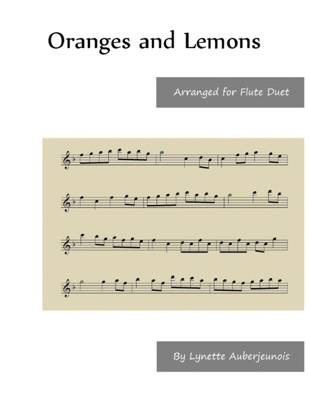 Oranges and Lemons - Flute Duet image number null