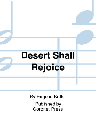 Book cover for Desert Shall Rejoice