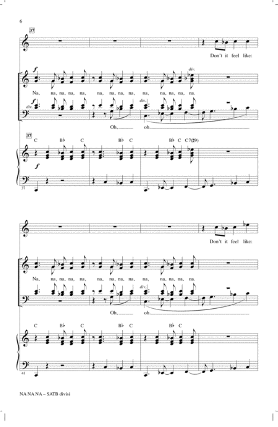 Na Na Na 4-Part scores gallery preview page 5