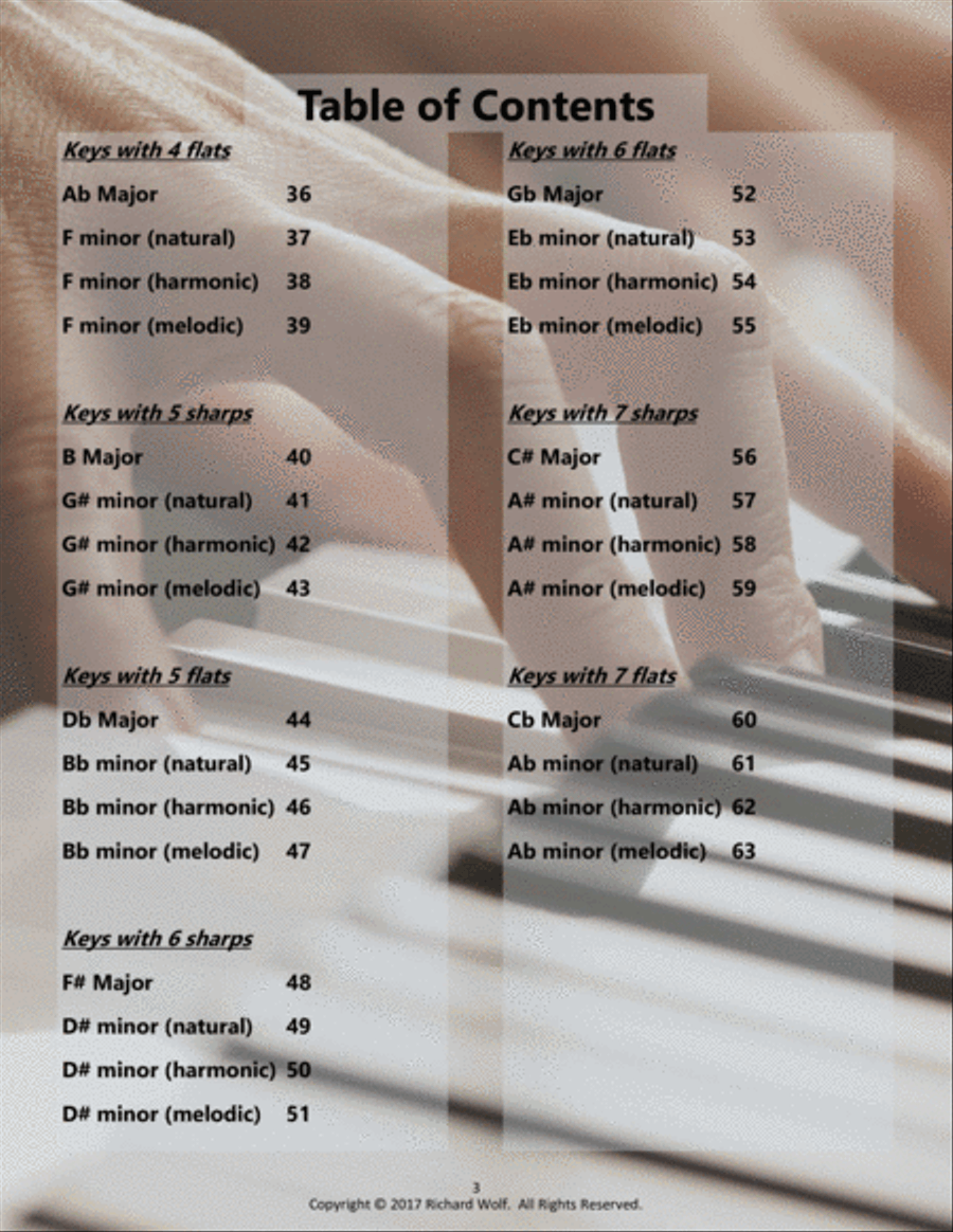 Piano Scales and Fingerings Piano Method scores gallery preview page 3