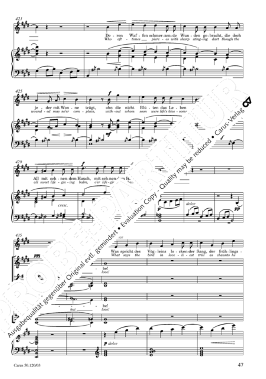 Christoforus + Das Tochterlein des Jairus (Gesamtausgabe, Bd. 9) 4-Part scores gallery preview page 48