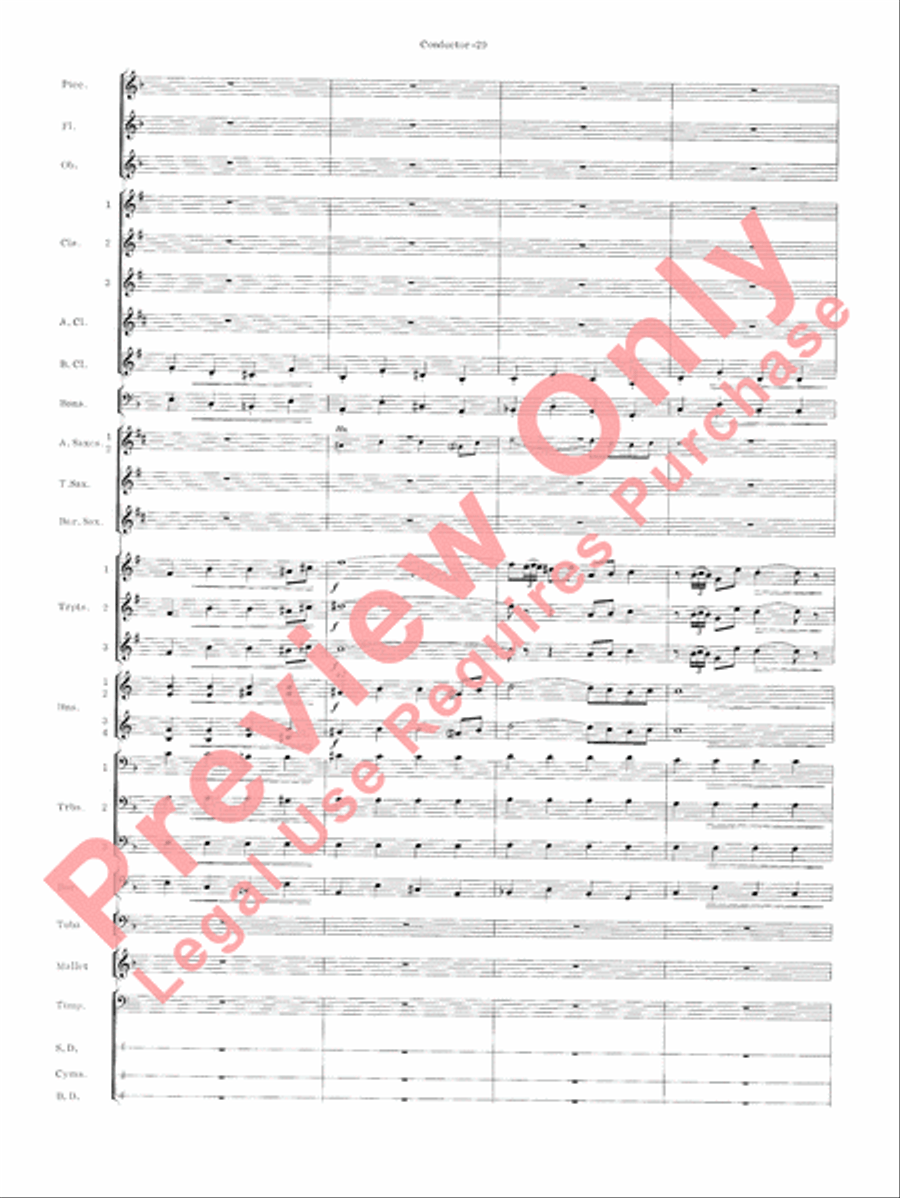 Carmen Suite Concert Band scores gallery preview page 31