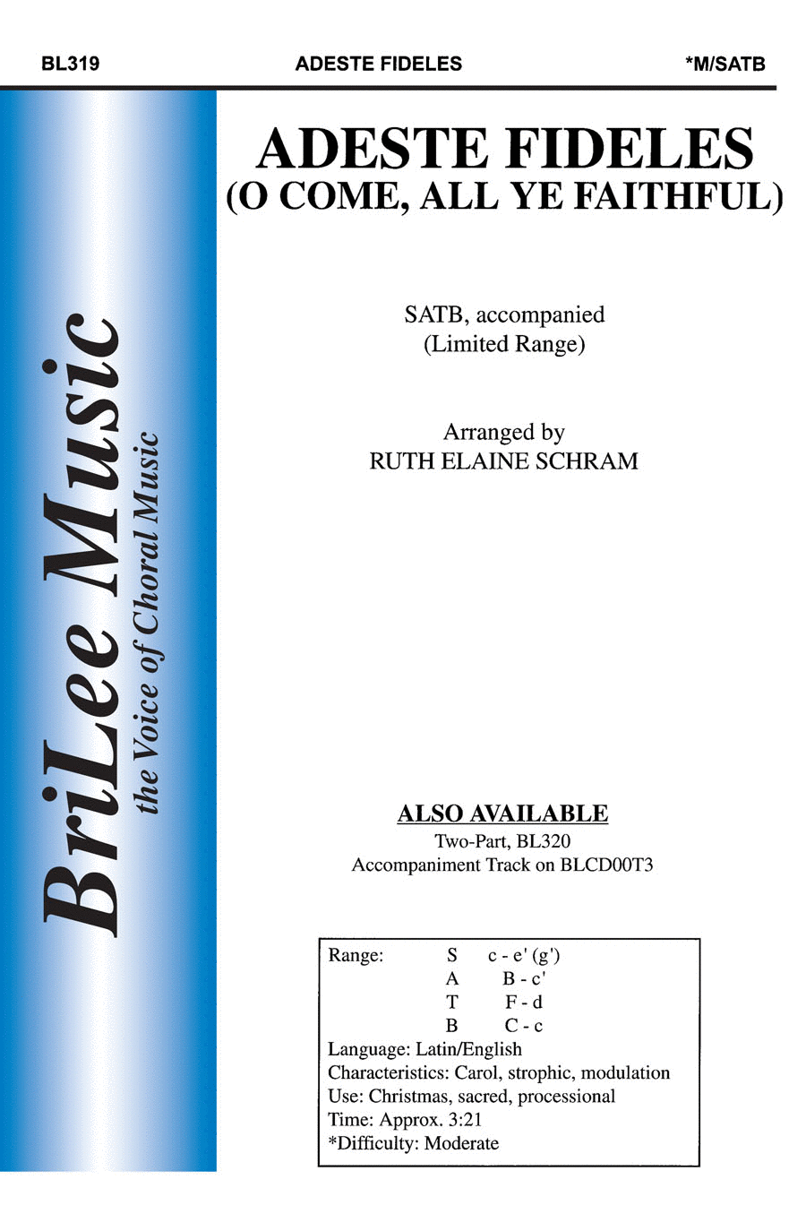 Adestes Fideles (O Come, All Ye Faithful) 4-Part scores gallery preview page 1