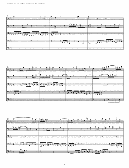 Fugue 17 from Well-Tempered Clavier, Book 1 (Bassoon Quintet) image number null