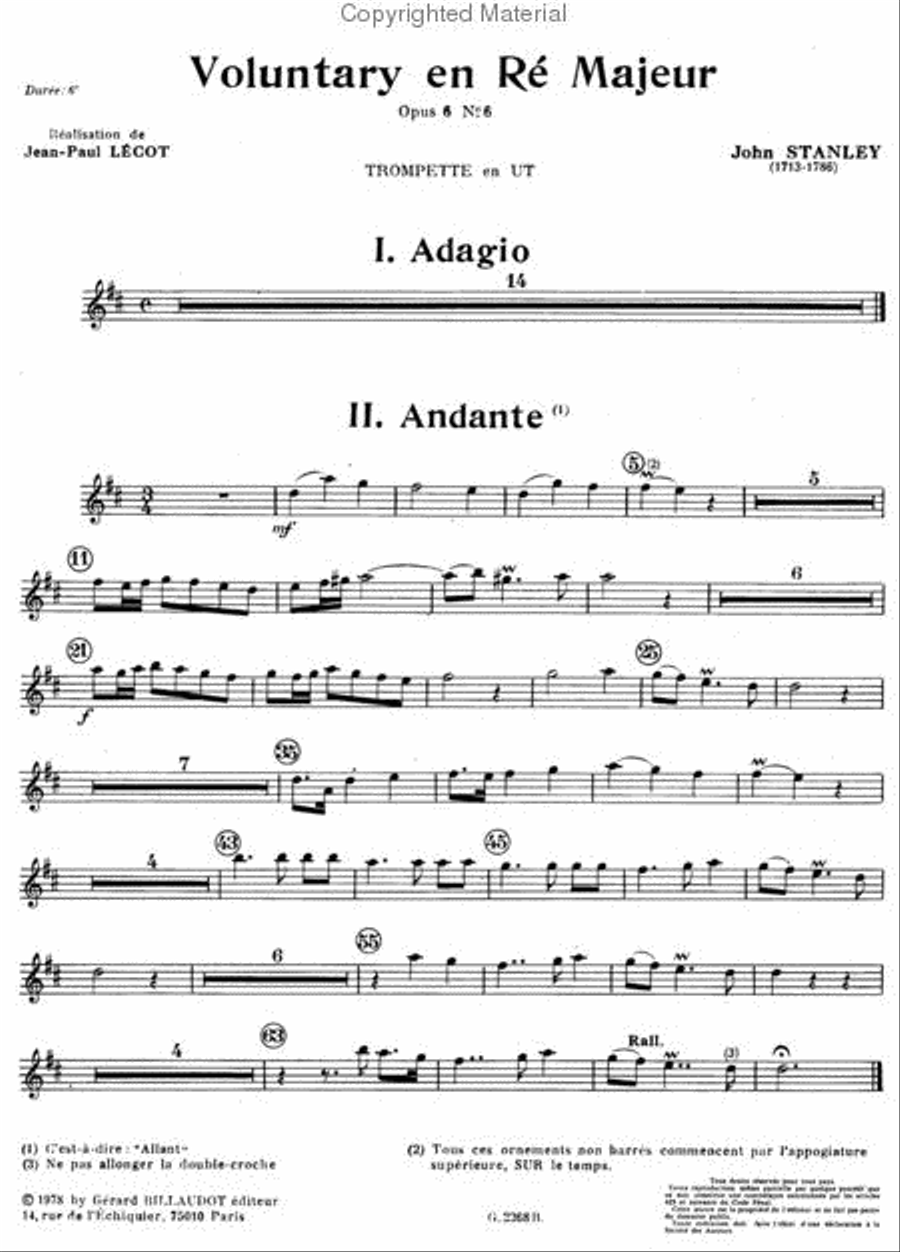 Voluntary En Re Majeur Chamber Music scores gallery preview page 2