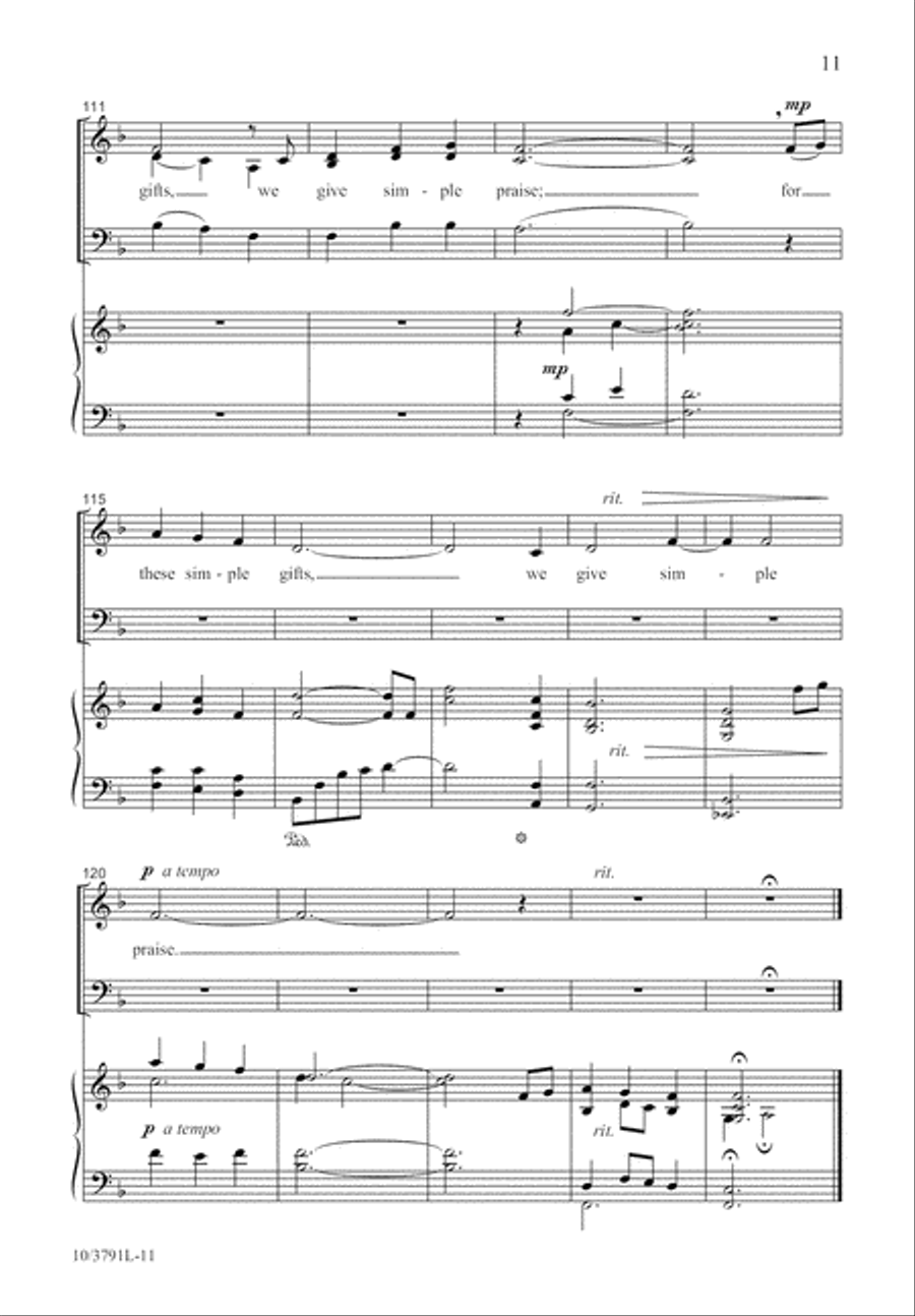 Simple Praise 3-Part scores gallery preview page 12