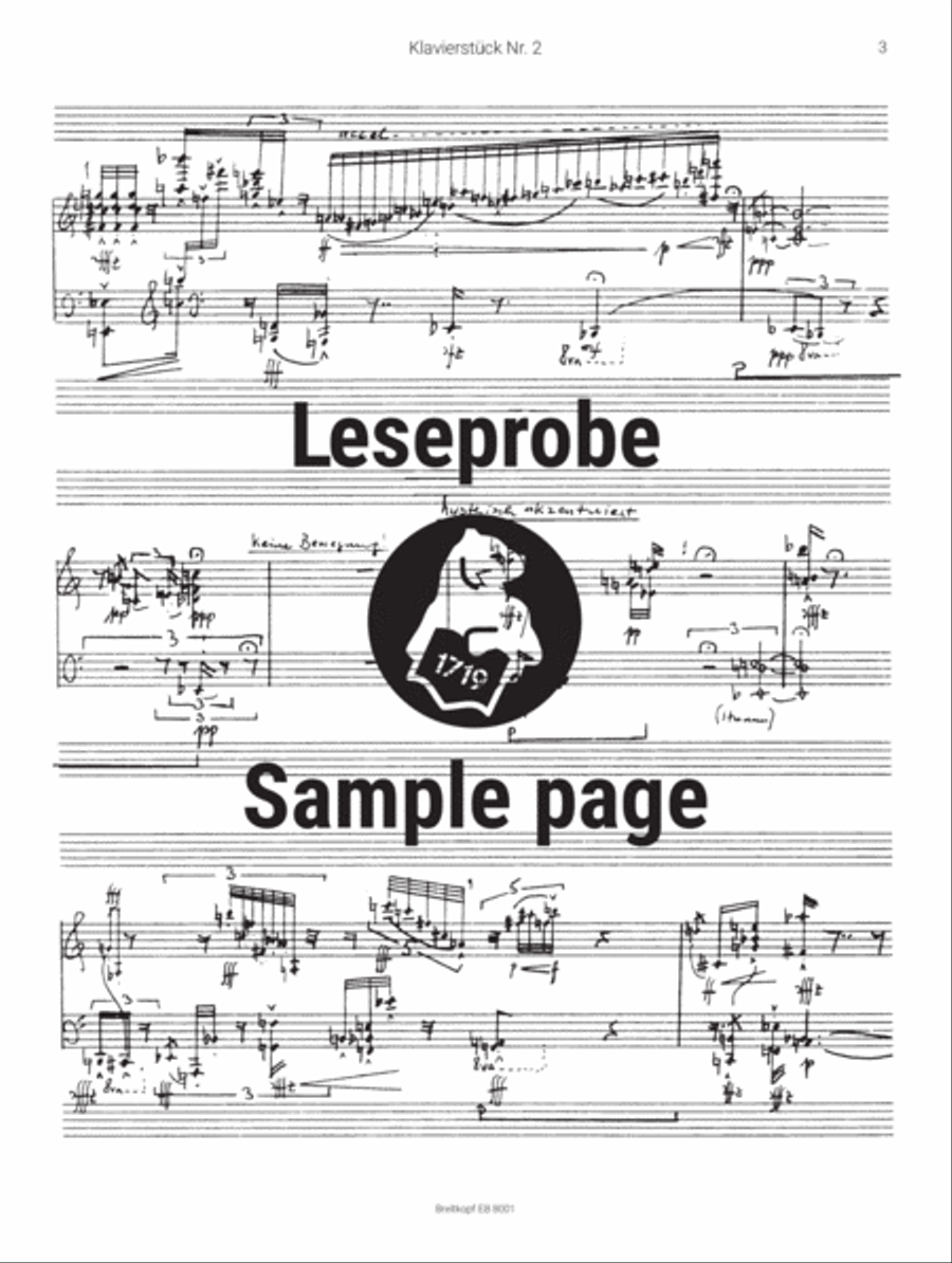 Piano Piece No. 2 Op. 8b Piano Solo scores gallery preview page 4