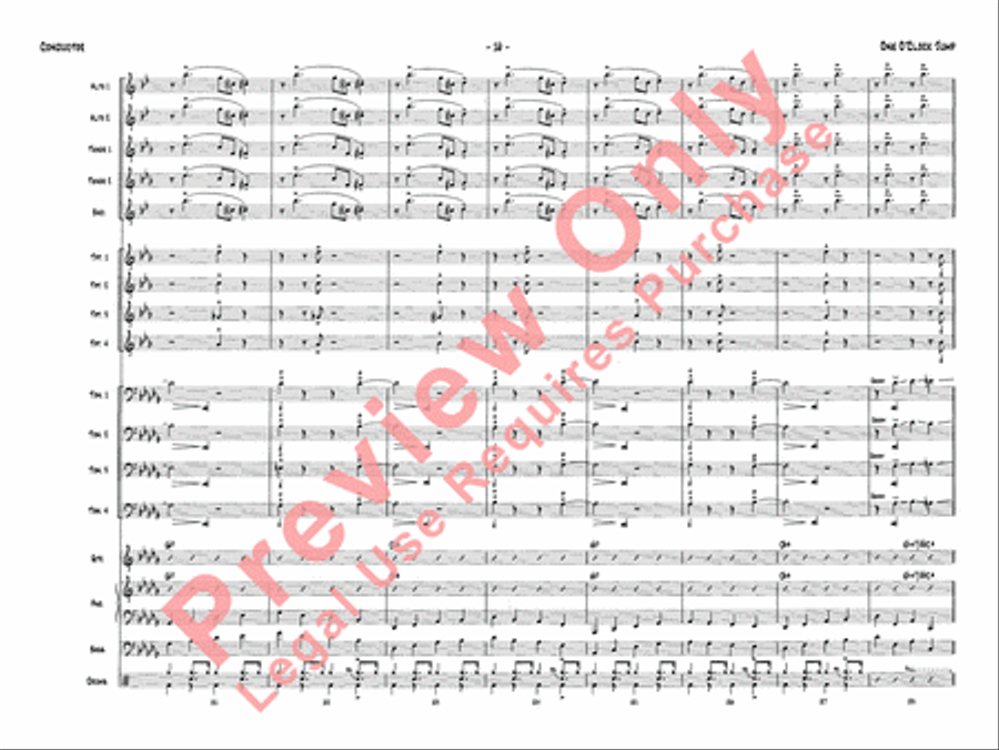 One O'Clock Jump Jazz Ensemble scores gallery preview page 19