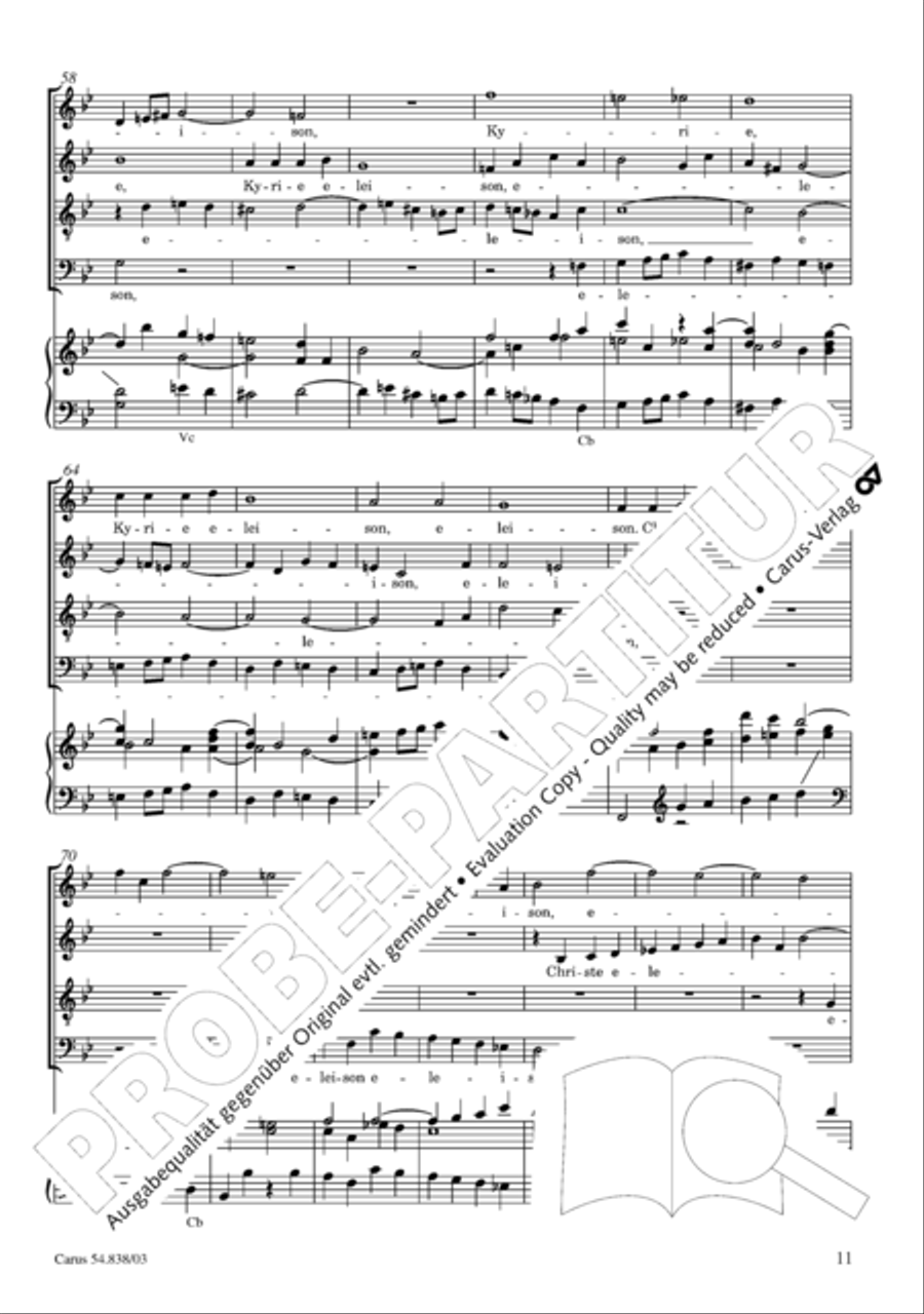 Requiem in B 4-Part scores gallery preview page 16