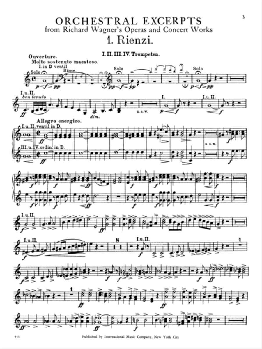 Orchestral Excerpts, Volume I Trumpet Solo scores gallery preview page 2