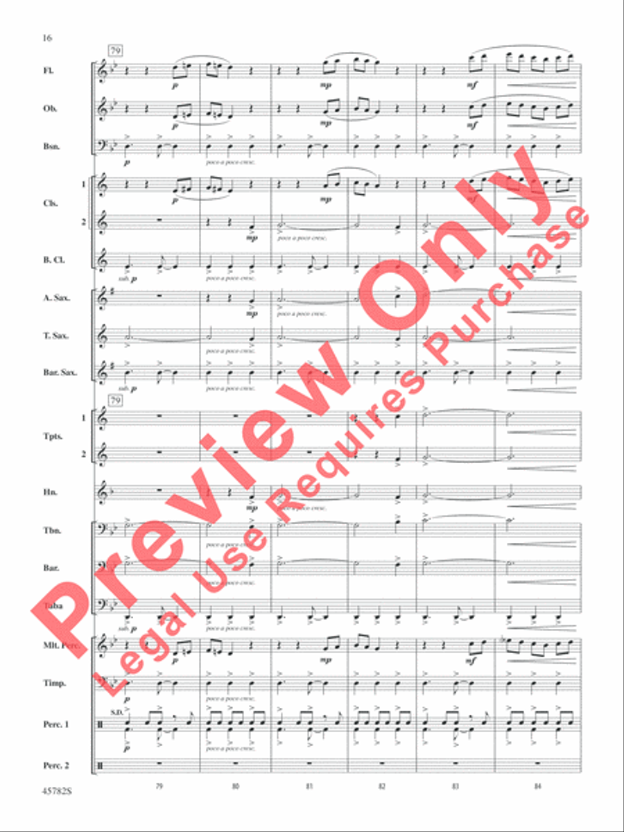Gabriel's Message Concert Band scores gallery preview page 17