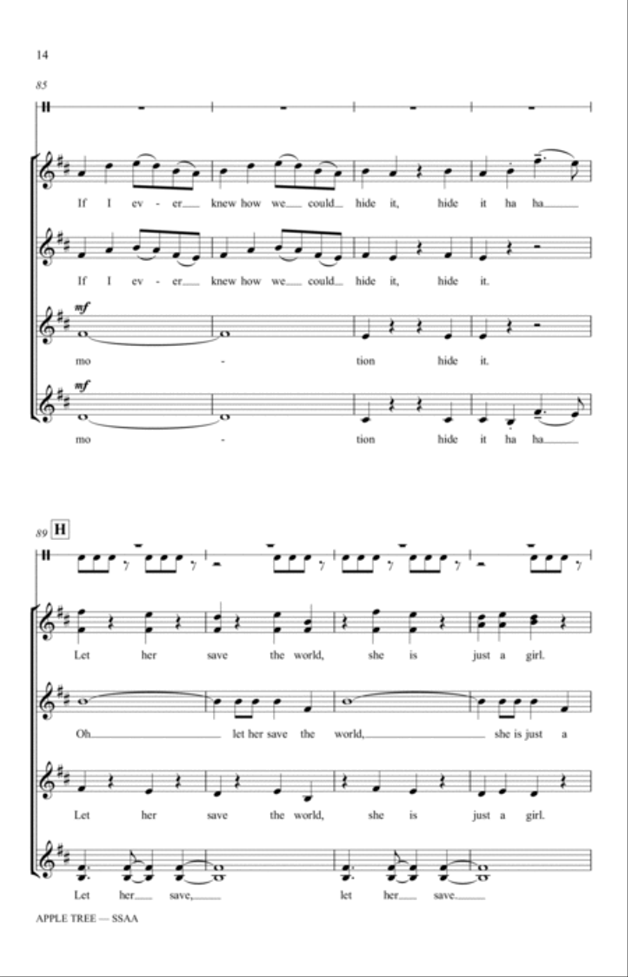Apple Tree (arr. Katerina Gimon) SSAA scores gallery preview page 12