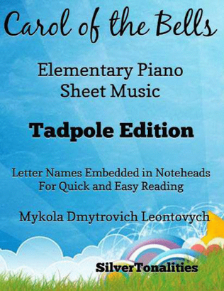 Book cover for Carol of the Bells Elementary Piano Sheet Music 2nd Edition