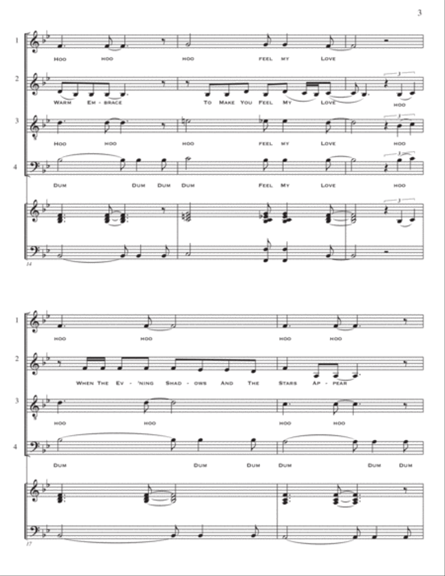To Make You Feel My Love To Make You Feel My Love 4-Part scores gallery preview page 4