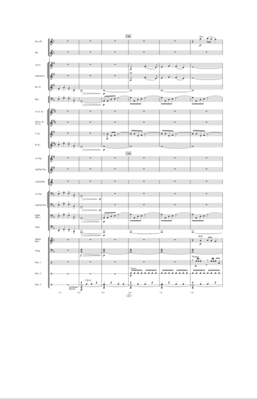 Quest of the Undaunted Knight Concert Band scores gallery preview page 21