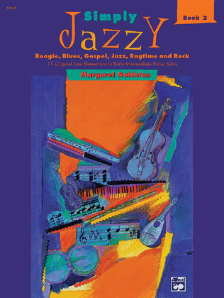 Book cover for Simply Jazzy -- Boogie, Blues, Gospel, Jazz, Ragtime, and Rock, Book 2