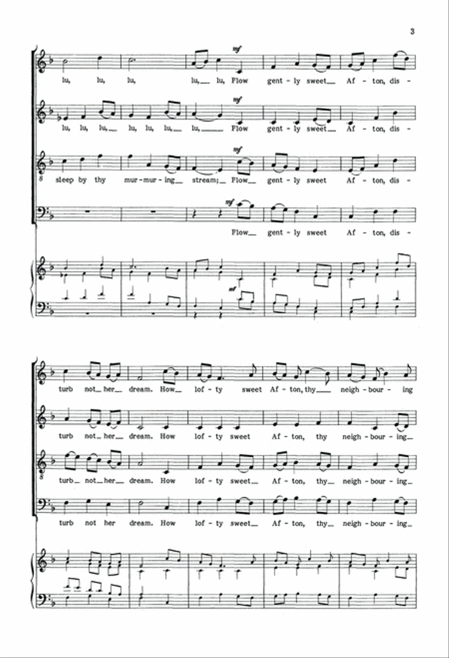 Afton Water Afton Water 4-Part scores gallery preview page 3