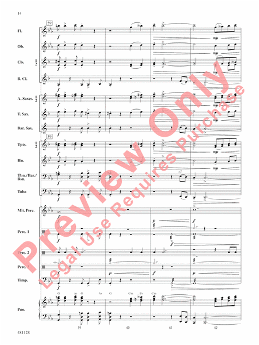 Zion March Concert Band scores gallery preview page 15