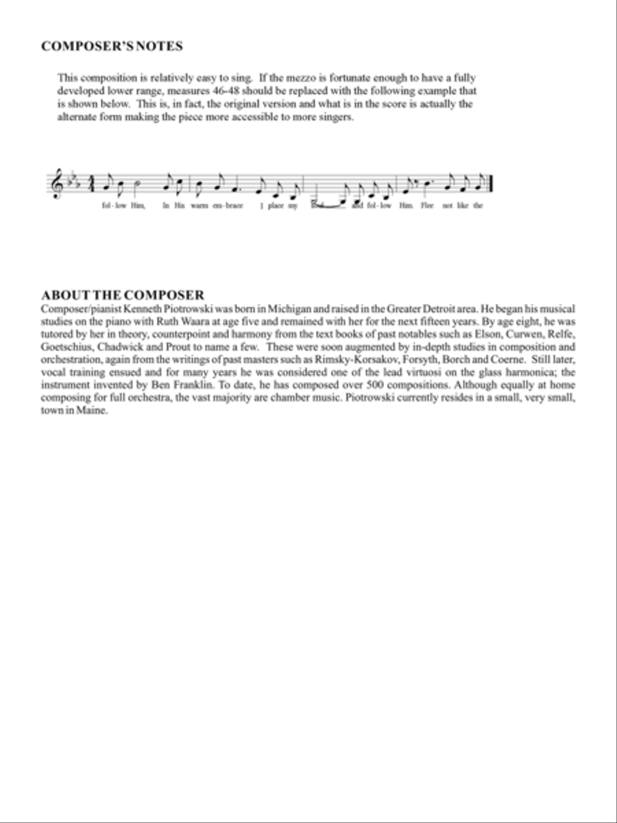 Flee Not Like the Birds Flee Not Like the Birds Mezzo-Soprano Voice scores gallery preview page 2