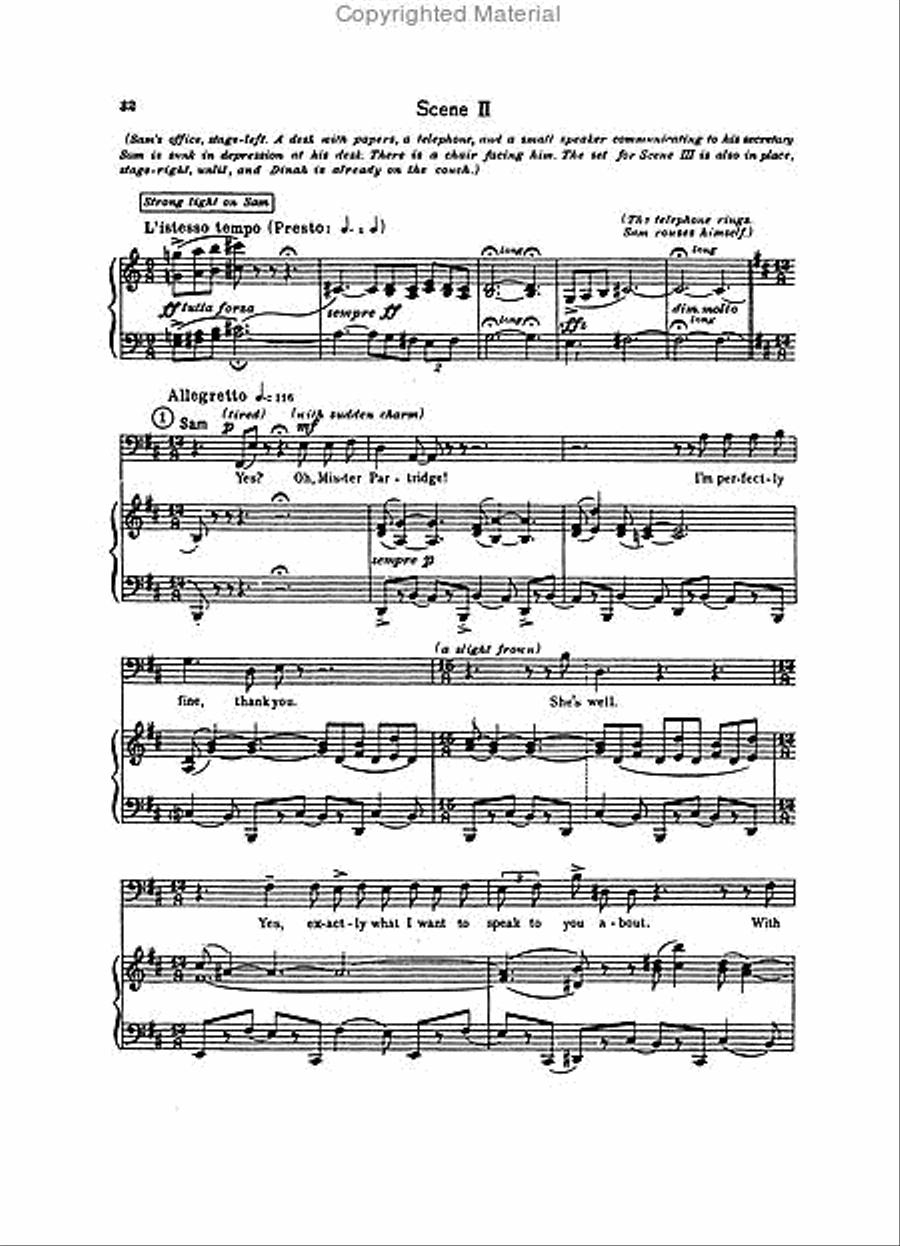 Trouble in Tahiti Choir scores gallery preview page 6