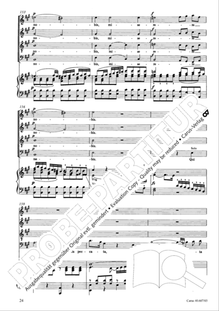 Mass in time of war (Missa in tempore belli) 4-Part scores gallery preview page 31