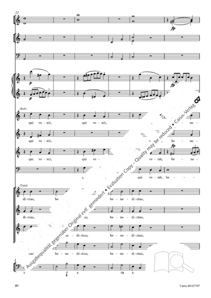 Mass in C Major by Wolfgang Amadeus Mozart Choir - Sheet Music