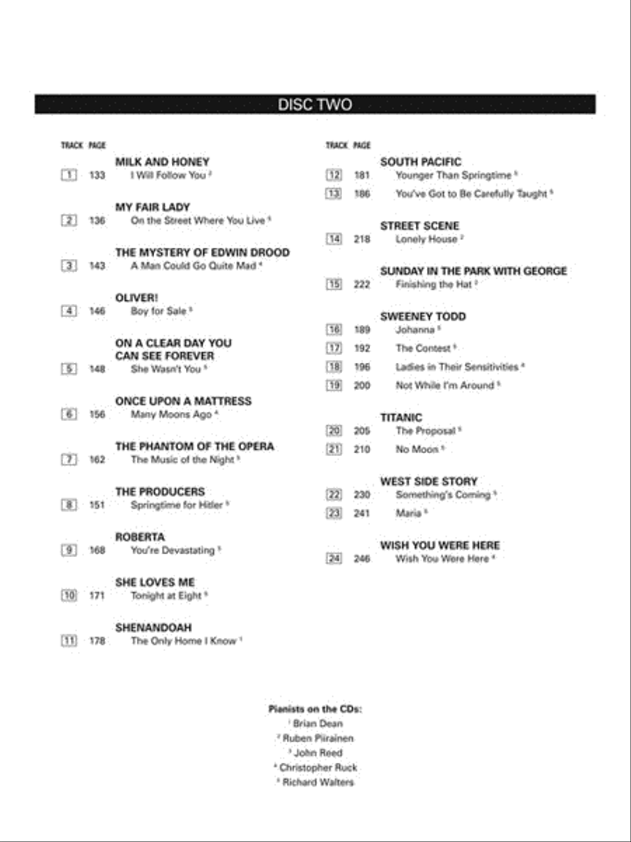Musical Theatre for Classical Singers Voice scores gallery preview page 4