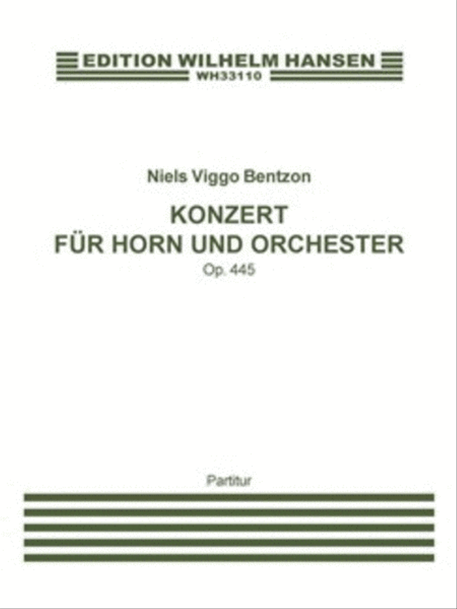 Konzert Für Horn Und Orchester Op.445 Orchestra scores gallery preview page 1