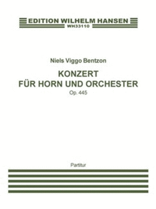 Book cover for Konzert Für Horn Und Orchester Op.445