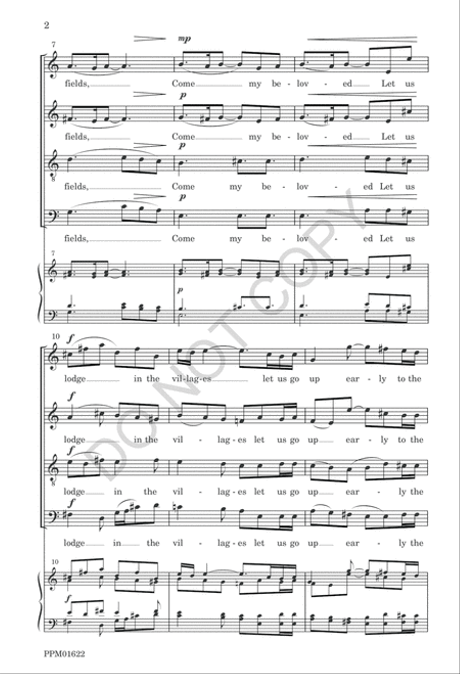 My Beloved Is Mine 4-Part scores gallery preview page 5