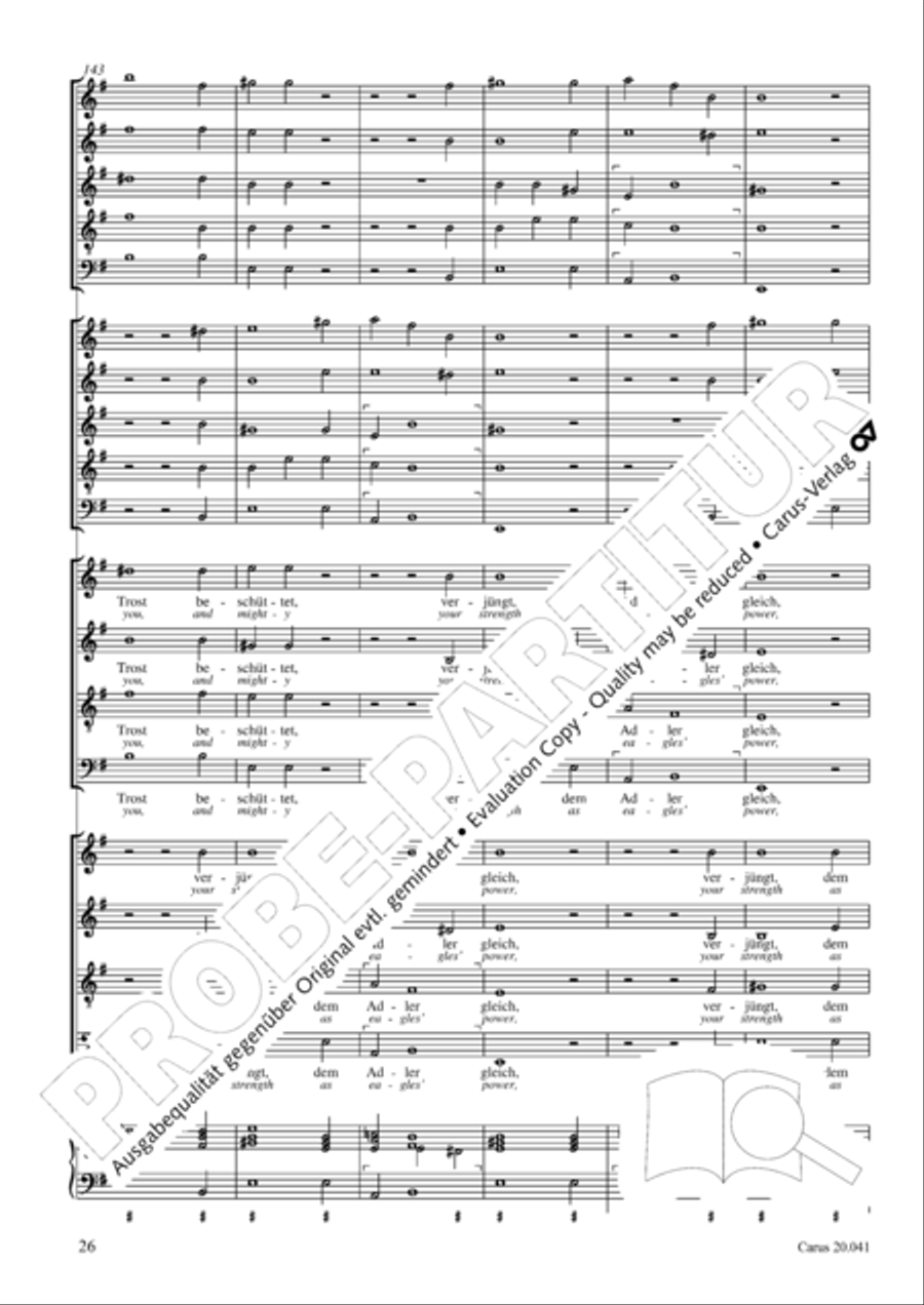 My soul, now bless thy Maker (Nun lob, mein Seel, den Herren) 4-Part scores gallery preview page 27