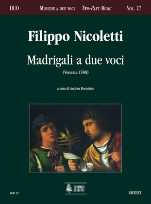 Book cover for Madrigali a due voci (Venezia 1588)
