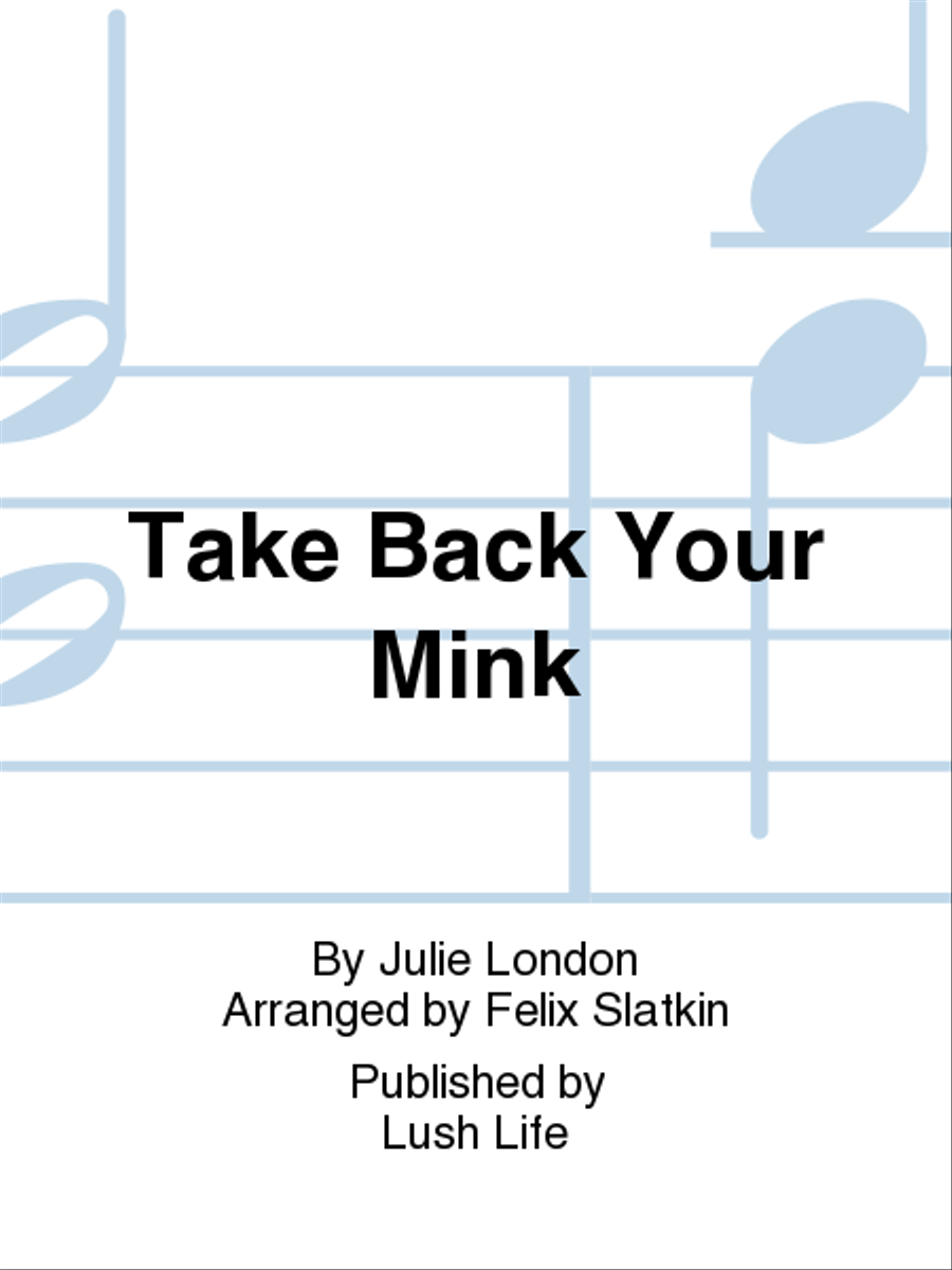 Take Back Your Mink Big Band scores gallery preview page 1