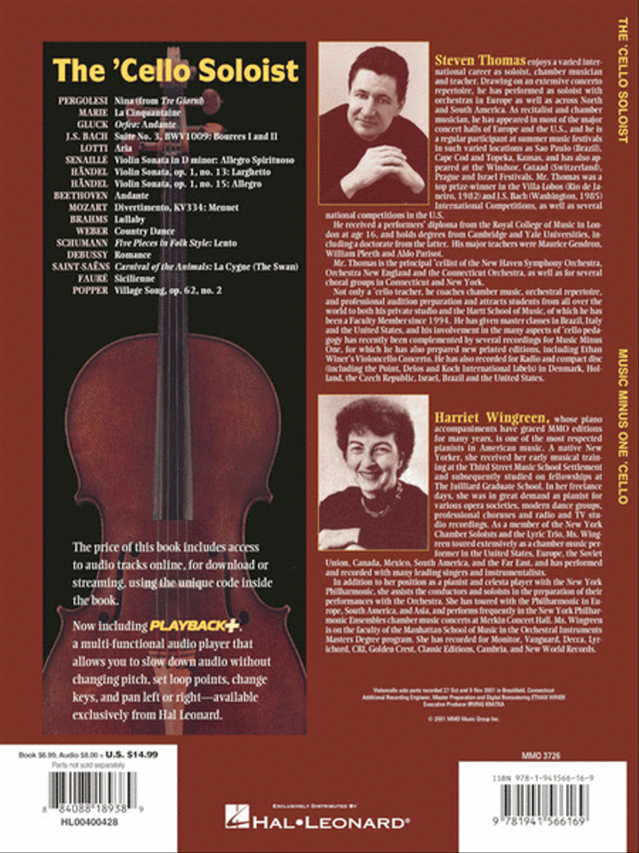 The Cello Soloist – Classic Solos for Cello and Piano Piano Accompaniment scores gallery preview page 5