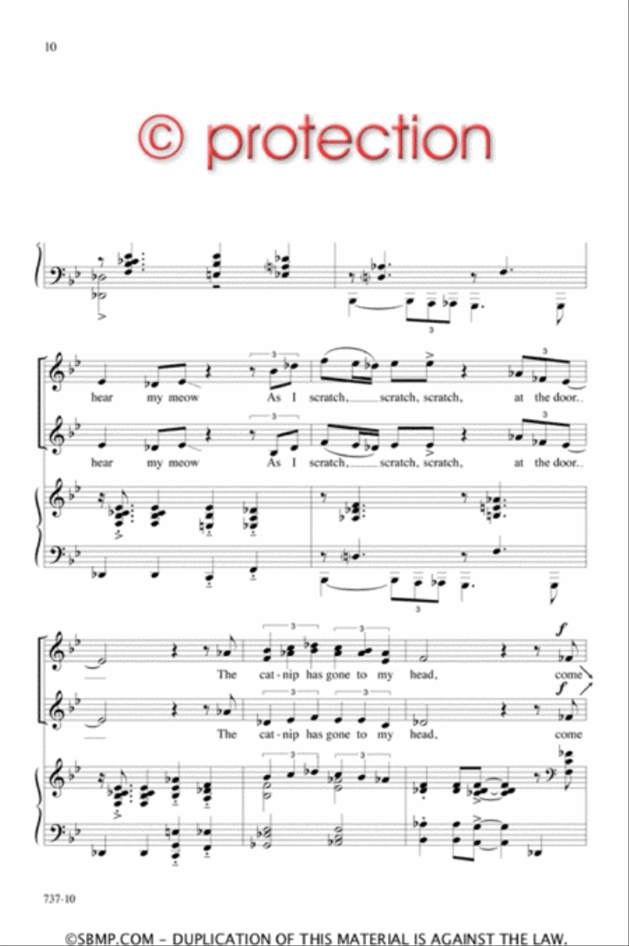 Alley Cat Love Song - SSA Octavo SSA scores gallery preview page 9