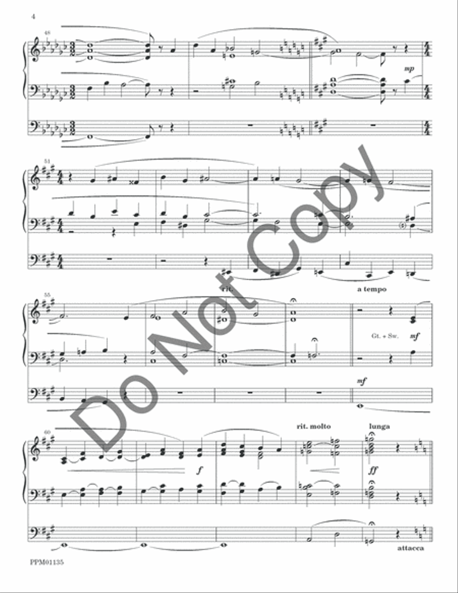 O God Our Help in Ages Past: Fanfare, Recitative and Hymn Organ scores gallery preview page 7