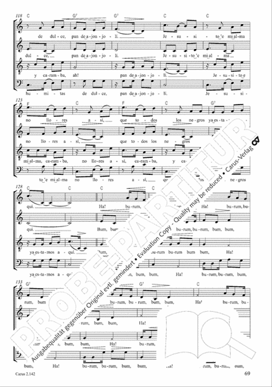Christmas Carols of the World. Choral collection 4-Part scores gallery preview page 65