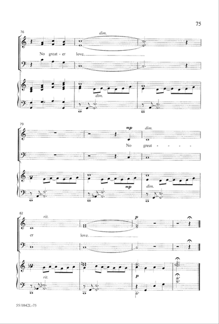 No Greater Love 3-Part scores gallery preview page 77