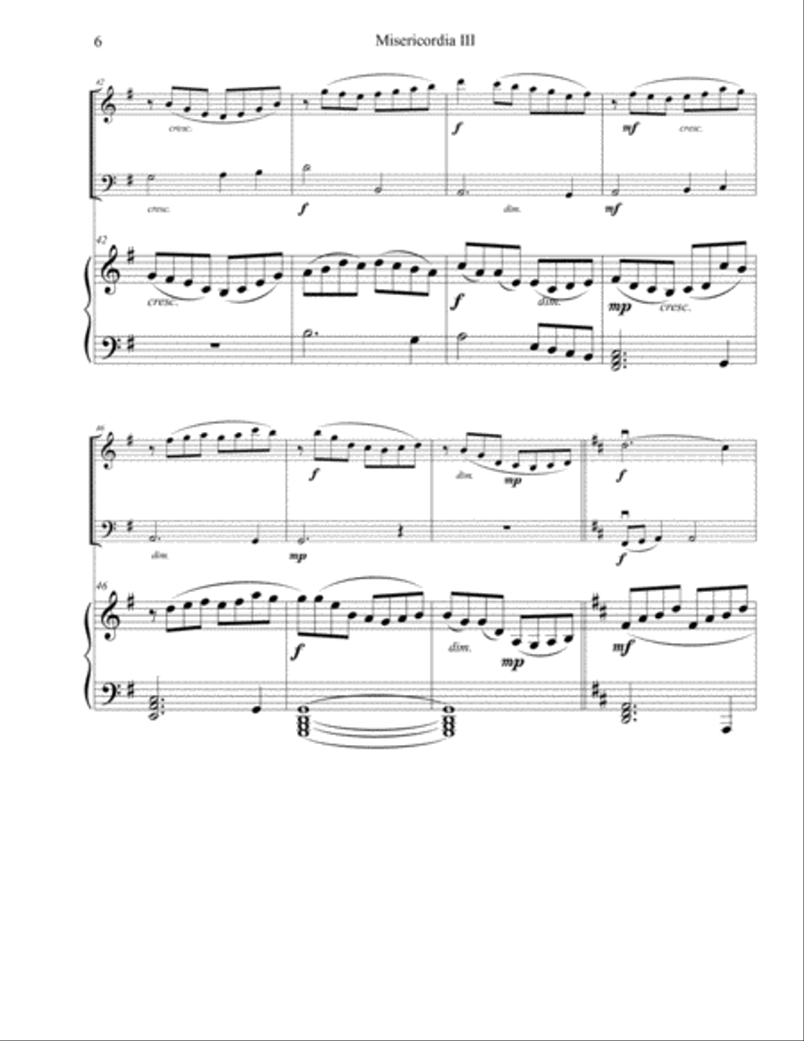 Misericordia III: Trio for Violin, Cello, and Piano Piano Trio scores gallery preview page 6