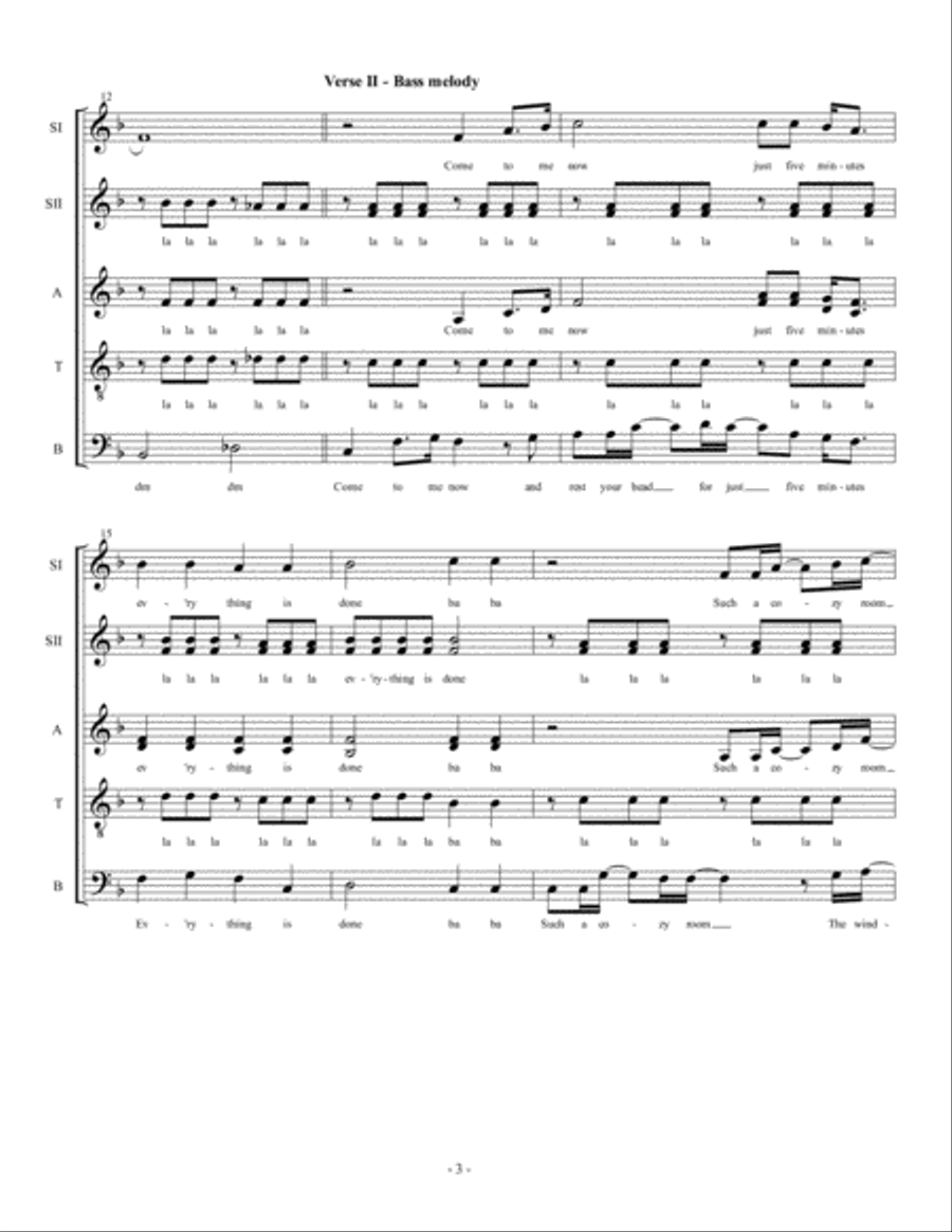Our House Our House Divisi scores gallery preview page 3