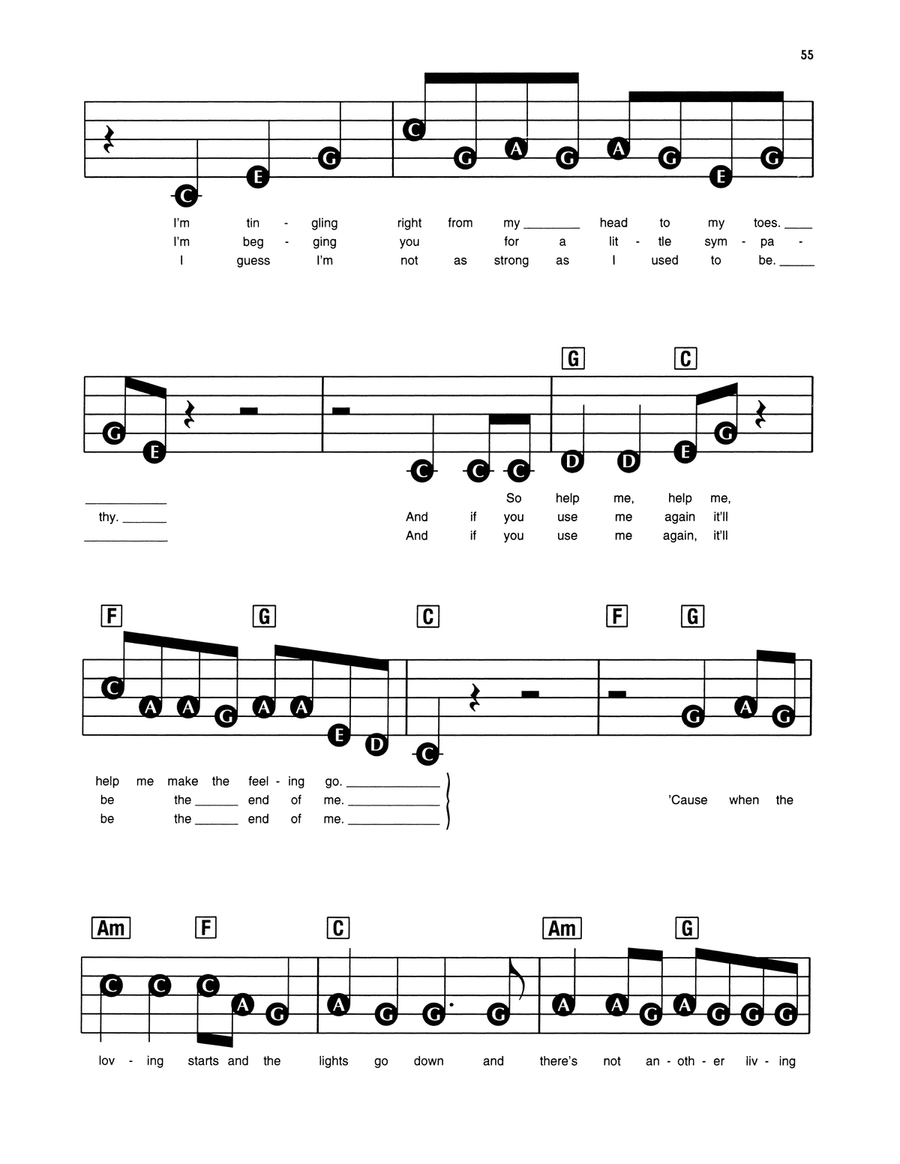 Say You Love Me Electronic Keyboard scores gallery preview page 2