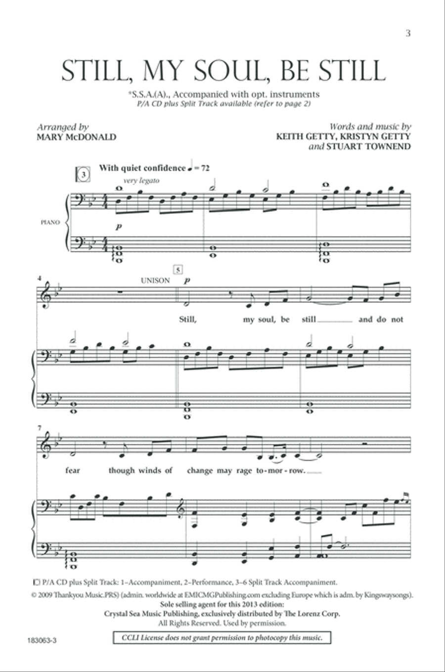 Still, My Soul, Be Still SSAA scores gallery preview page 2