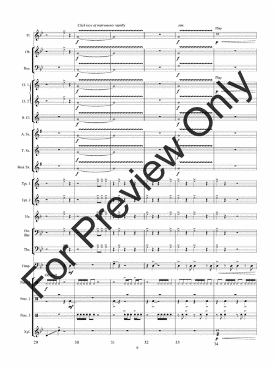 Poltergeist (Score) Concert Band scores gallery preview page 10