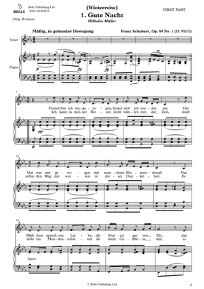 Gute Nacht, Op. 89 No. 1 (C minor)