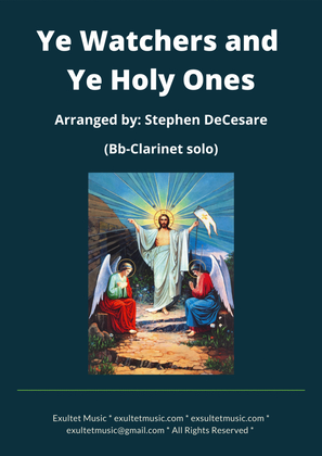 Book cover for Ye Watchers and Ye Holy Ones (Bb-Clarinet solo and Piano)
