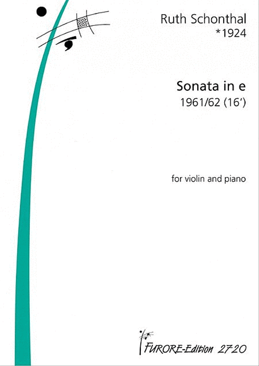 Sonata in e Violin scores gallery preview page 1