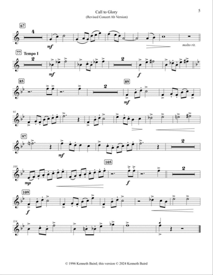 Artistic Solos for Trumpet and Piano (Complete: Solo and Accompaniment Included) B-Flat Trumpet scores gallery preview page 6