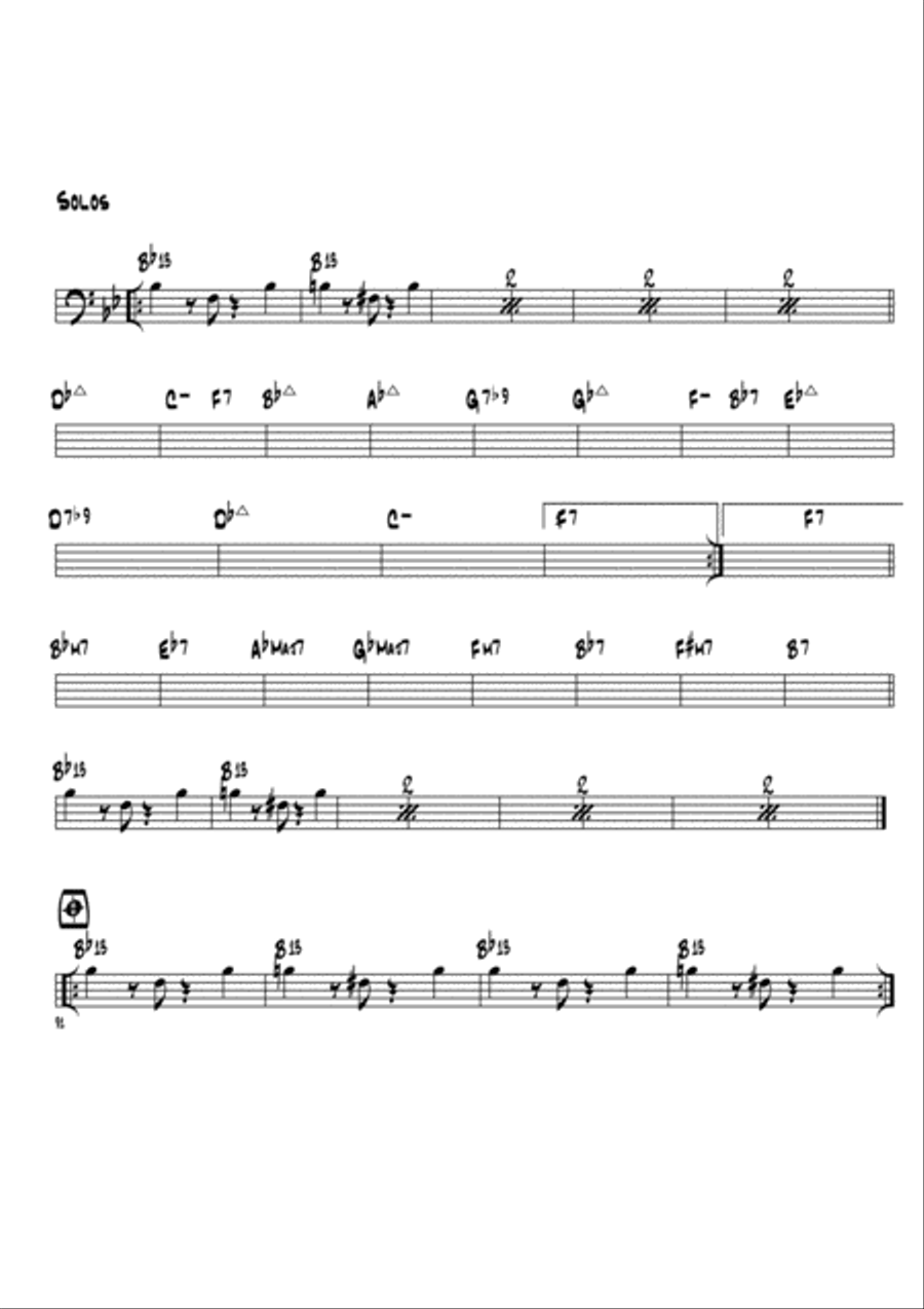 Ping Pong arrangement for jazz band. Jazz Ensemble scores gallery preview page 5