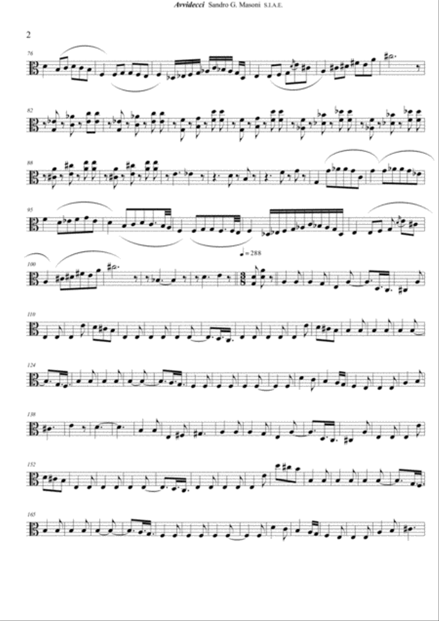 Avvidecci (Viola part) Avvidecci (Viola part) String Quartet scores gallery preview page 2